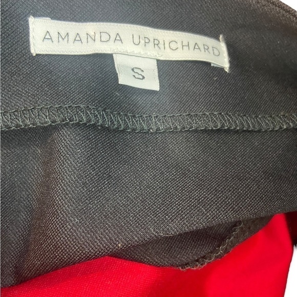 𝅺amanda Uprichard Red Black colorblock  Long Sleeve Dress Size Small - Picture 4 of 4